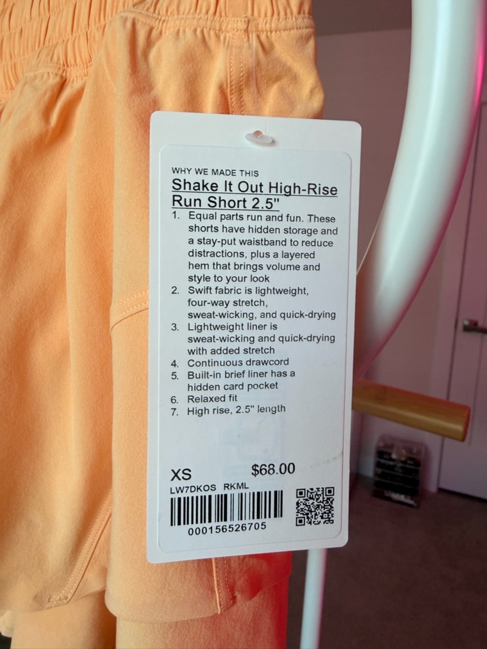 NWT Lululemon Shake It Out High-Rise Running Short 2.5" |Size XS - Picture 8 of 8